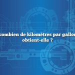 Question : combien de kilomètres par gallon une Prius obtient-elle ?